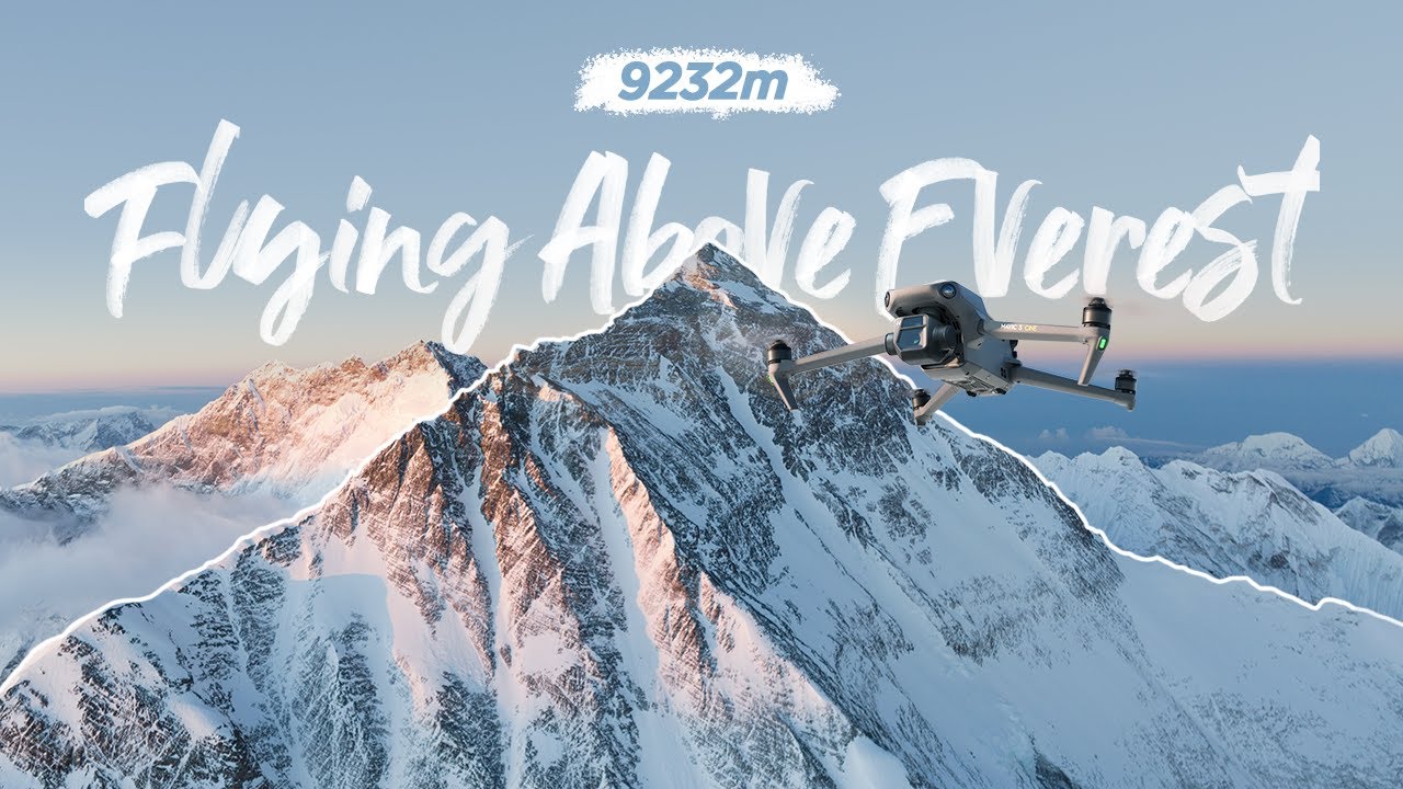 Imagens incríveis feitas por drone DJI Mavic 3 sobre o Monte Everest